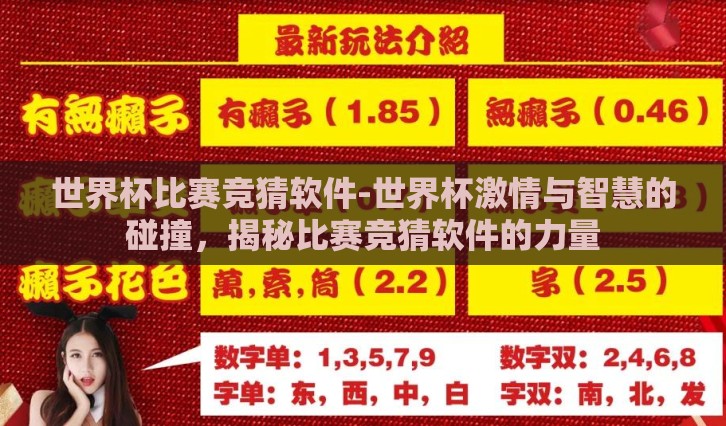 世界杯比赛竞猜软件-世界杯激情与智慧的碰撞，揭秘比赛竞猜软件的力量