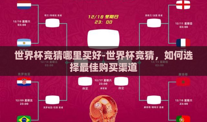 世界杯竞猜哪里买好-世界杯竞猜，如何选择最佳购买渠道