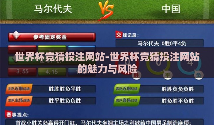 世界杯竞猜投注网站-世界杯竞猜投注网站的魅力与风险
